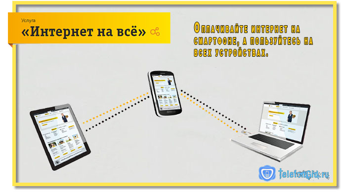 Услуга Интернет на Все от Билайн