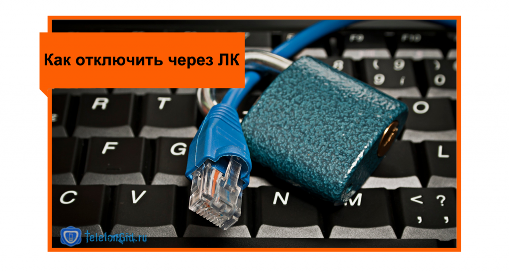 Отключение через ЛК