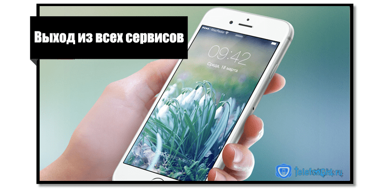Выход из всех сервисов